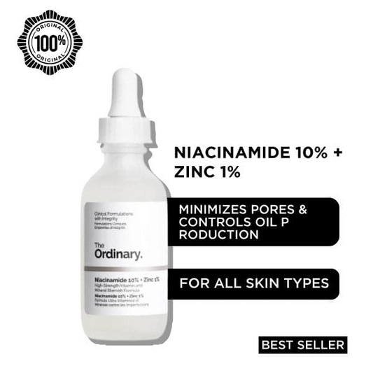 The Ordinary Niacinamide 10% + Zinc 1% Serum For All Skin Types - 100% Orignal